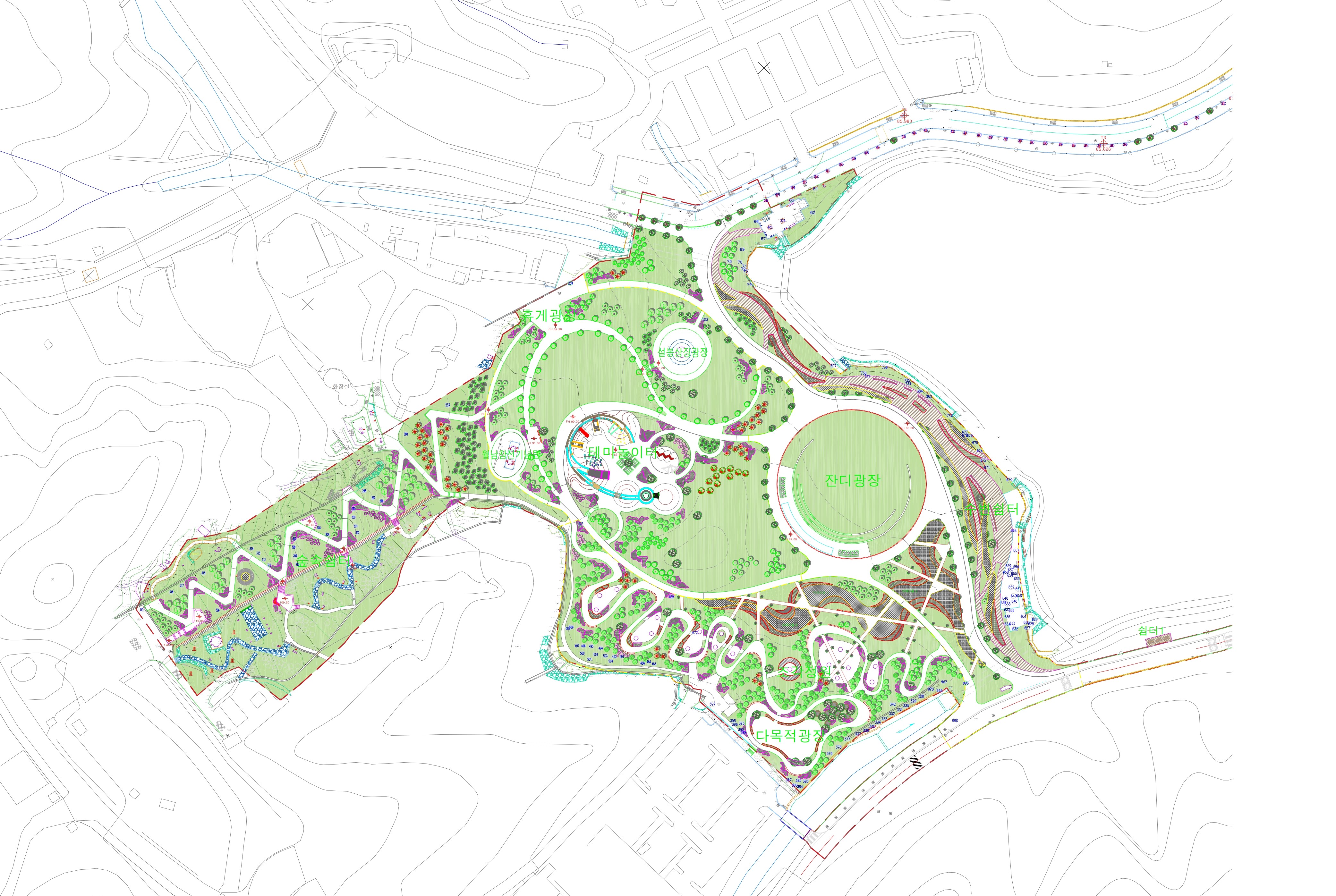 설봉공원 보행자 가로환경 개선사업 실시설계 및 실시계획인가