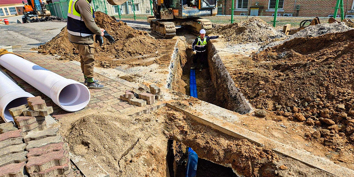 00부대 오수관로 개선공사